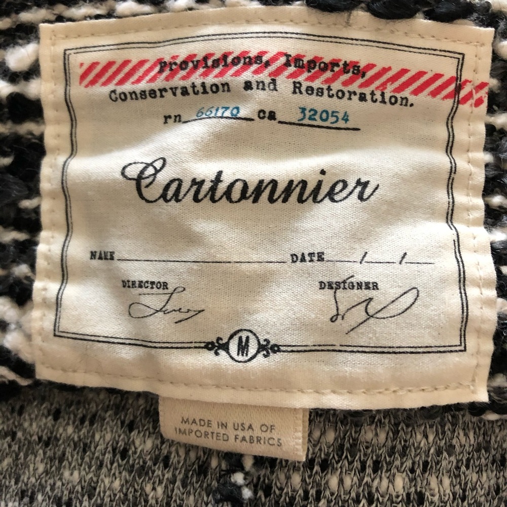 ANTHROPOLOGIE Cartonnier Tweed Bomber Jacket - Picture 7 of 9